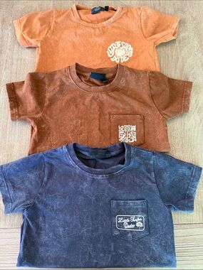 Three Little Surfer Dude tee shirts
